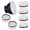 AHANDMAKER 6 Pack Diffuser Lamp Sock Soft Light Cover Polyester Light Diffuser Sock Reflector Ring 5.71in Diameter Lampshade Reflector for Studio Photography Wedding, White view 1