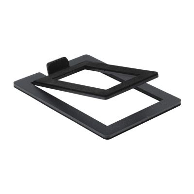 Desktop Speaker Stands Speaker Support Base is Made of Carbon Steel for Tabletop Bottom Stand with Shock Absorption and Enhanced Sound Quality(Hollow Black 1PCS)