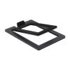 Desktop Speaker Stands Speaker Support Base is Made of Carbon Steel for Tabletop Bottom Stand with Shock Absorption and Enhanced Sound Quality(Hollow Black 1PCS) view 1