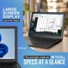 G-Anica Laptop Computer, win11 Laptop, 8GB+128GB, Celeron Dual core Processors, 10" Laptops, Bluetooth WiFi Webcam HDMI, and Laptop Bag,Mouse, Mouse Pad, HeadphoneGrey view 3