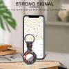 Compatible with Air Tag Keychain Holder,Red Rose Wine Glass and Candleprinted for AirTag GPS Item Finders Accessories 4Pack view 4