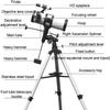 Monoculars for Adults High Power, Astronomical Reflector Telescope Comes with Tripod,114mm telescopes for Astronomy, telescopes for Astronomy Kids and Adults Beginners Binoculars view 3