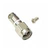 1Pcs/lot SMA Male Plug Coax Connector with Screw Swivel Nickelplated for Telescopic Socket view 2