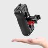 Camera Side Handle with Ergonomic Aluminum Grip Antislip Designs 1/4in 3/8in Thread Interfaces for Accessory Expansion Aluminum Alloy Camera Grip view 2