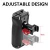 Camera Side Handle with Ergonomic Aluminum Grip Antislip Designs 1/4in 3/8in Thread Interfaces for Accessory Expansion Aluminum Alloy Camera Grip view 3