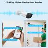 Dual Antennas Enhance WiFi Wireless Camera System 2-Way Audio 3K 5.0MP 1944P Surveillance DVR Kit Outdoor Wireless Security Cameras System, PIR Detection view 2