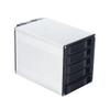 5 Bay HDD Hot Swap Cage Silver 3 x 5.25 inch Drive Bays Hard Disk Enclosure for 5 x SATA 3.5" HDD/5 x SATA 2.5" HDD/SAS HDD view 1