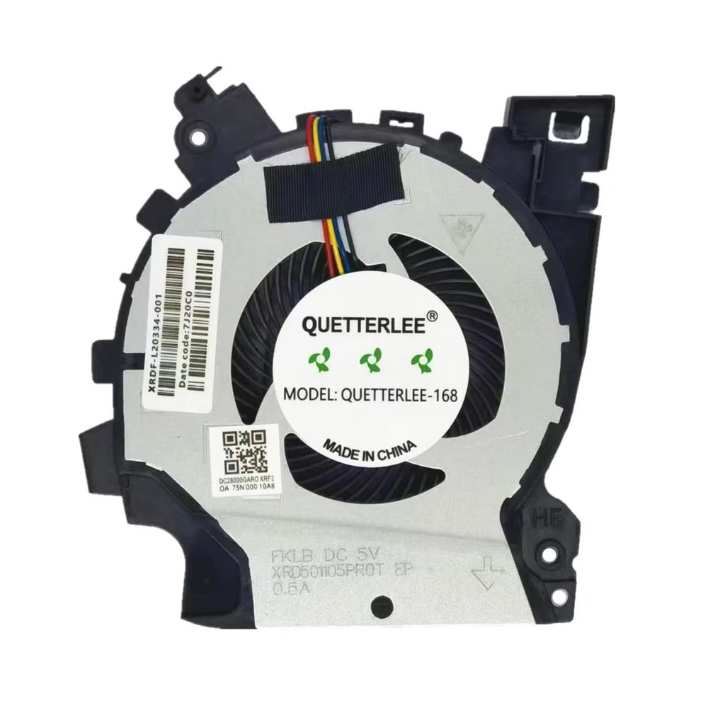 1pcs/1pair Replacement Laptop CPU + GPU Cooling Fan for ZHAN99-65 G1 TPN-C134 ZBOOK 15v G5 Series L25223-001 L25224-001 DFS501105PR0(CPU Fan)