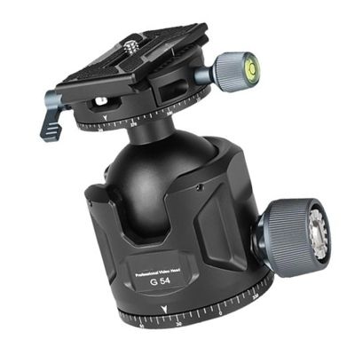 Aluminum Alloy Ball Head Precise Damping Ballhead Quick Release Plate for Professional Photography Precise Damping Camera Ball Head