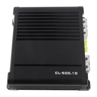 1 Channel Car Audio Monoblock Amplifier 500W RMS at 2 Ohm 300W at 4 Ohm High Efficiency Car Mono Amp with 10Hz to 300Hz Frequency Range for Powerful Bass and Clear Sound in Car