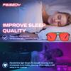 FEISEDY Sleep Blue Light Blocking Glasses for for Woman Men 99.9% Anti Blue Light Computer Gaming Red Lens Eyeglasses Reduce Eyestrain G2835 view 4