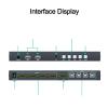 KVM Switch/Distributor, 4-Screen Split Synchronization Controller, USB Computer Keyboard Mouse Display/Sharer, for Game Studios, Offices, Multimedia Classrooms view 4