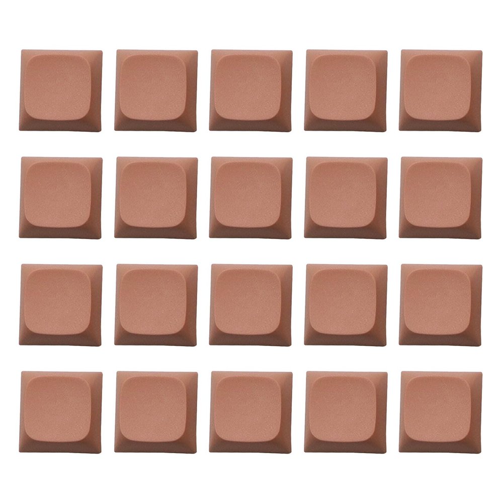 20pcs Color Keycaps in XDA Height 1U Size Fingerprint Proof for and Customized Mechanical Keyboard PBT Keycaps Set