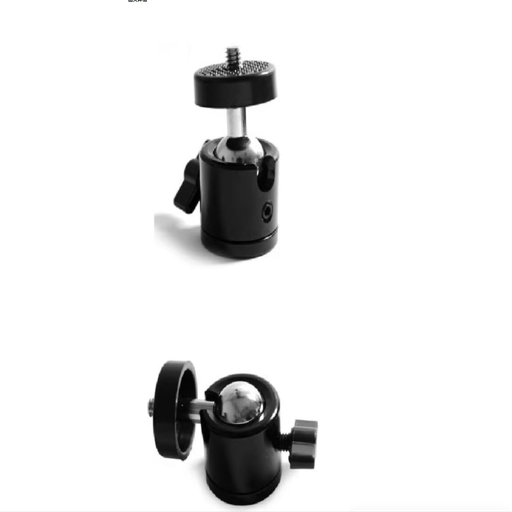 Camera Tripod Head (Ball Head/Single-Hole Octopus Head): 1/4" Threaded Interface, 1/4" & 3/8" Dual Interface