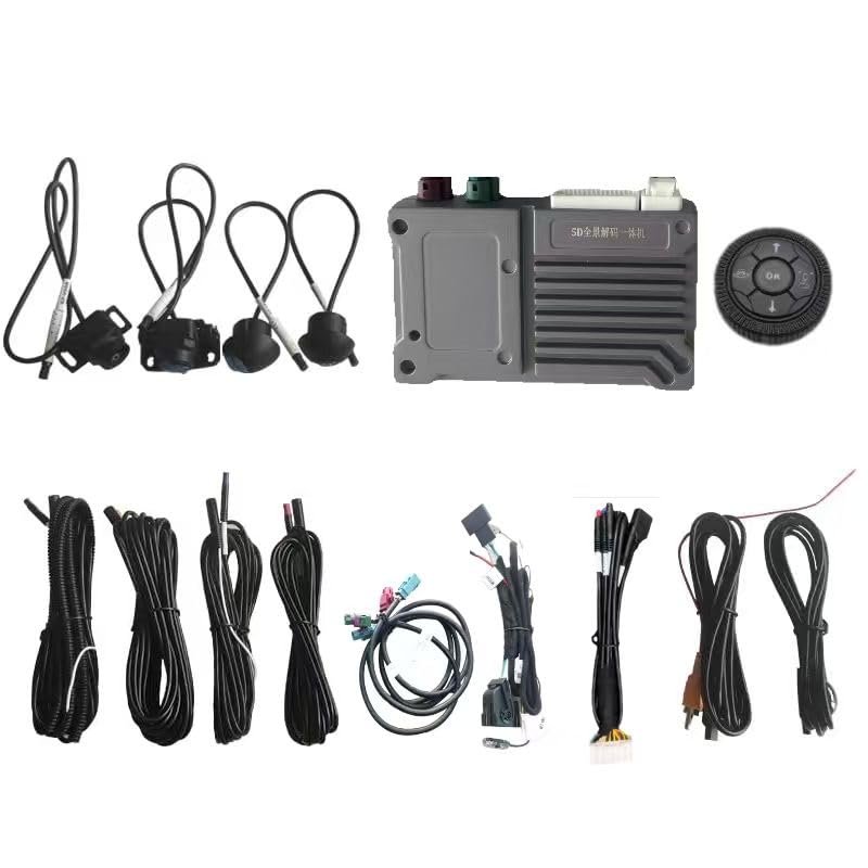 1080P Around View 360 Panorama System 3D Camera for Toyota Highlander Tundra Crown Camry Corolla Cross RAV4 PHEV Prado Prius (Crown 12.3 in (2023))