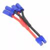 1/2 Pcs 2 EC5 Male Plug to 1 EC3 Female Connector Parallel Wire Charge Cable 12awg 10cm for RC Charger Motor ESC(1 2EC5M1C3F12 10cm) view 3