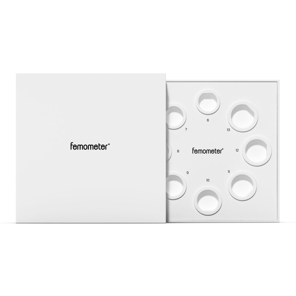 femometer Smart Ring Gen2 Sizing Kit - Size First Before You Buy - Sizes 6-13 - Choose from 8 Sizes - Find The Perfect Ring Size