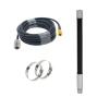 ADS-B 50-500mhz,100-500,200-300,300-500433mhz 410-470,500-600-700-750-800-850-900-915-1050MHz Outdoor Module 35cm Fiberglass Antenna (1.2G35cm Antenna, 3m Cable) view 1