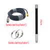 ADS-B 50-500mhz,100-500,200-300,300-500433mhz 410-470,500-600-700-750-800-850-900-915-1050MHz Outdoor Module 35cm Fiberglass Antenna (1.2G35cm Antenna, 3m Cable) view 2