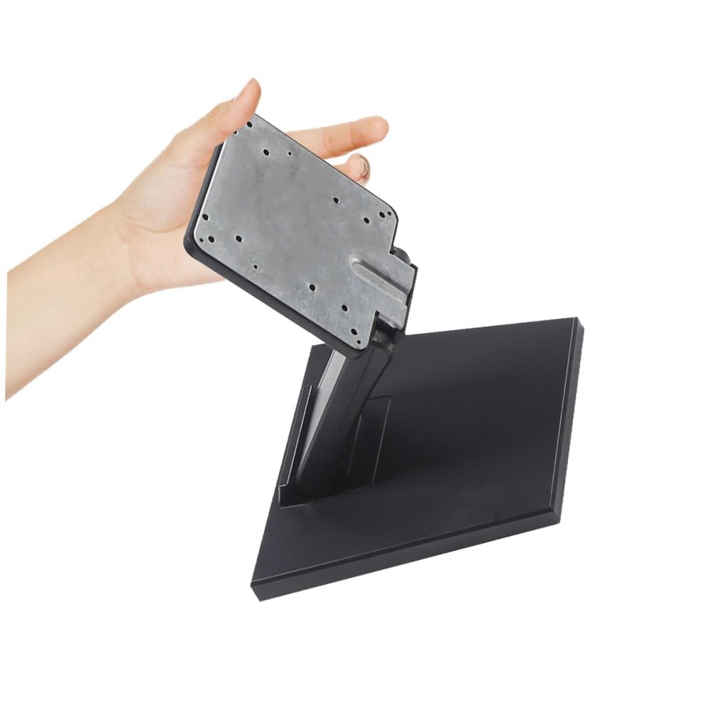 COOLHIYA Folding LCD Computer Monitor Stand Iron Base with Load Capacity Easy Install Space-saving Desk Riser for Screens Stylish Design for Office and Home Use