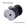 Rust-Proof Tripod Head: Universal Ball Head for Live Streaming Stands, 360 Spherical Panoramic Head for Mini Mirrorless Cameras (T30A (1/4" Base)) view 3