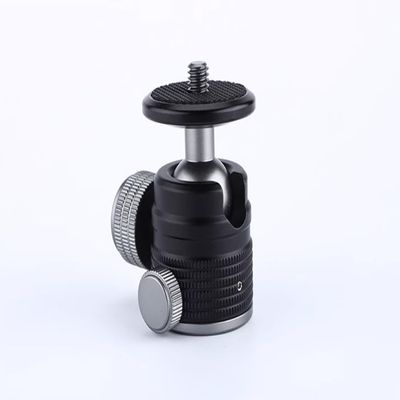Rust-Proof Tripod Head: Universal Ball Head for Live Streaming Stands, 360 Spherical Panoramic Head for Mini Mirrorless Cameras (T30B (3/8" Base))