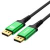 BARNMO DisplayPort 2.1 16K 80 Gbps Cable, 16K@60Hz/8K@120Hz/4K@144Hz, Green, Black Braided-Nylon Cord 1m/3.3 ft., Gaming, Display, UHD Monitor for Ultra high Resolution Video Refresh, VESA Certified view 1
