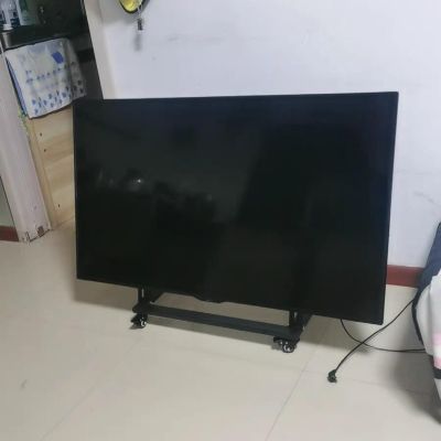 QICBYING Rolling Tvs Stand - Universal TV Floor Mobile Stand for 32-75 Inch TVs, with Tilt Mount/Locking Wheels, for Home Office Portable Conference Room Podium