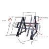 QICBYING Rolling Tvs Stand - Universal TV Floor Mobile Stand for 32-75 Inch TVs, with Tilt Mount/Locking Wheels, for Home Office Portable Conference Room Podium view 2