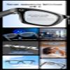 AI Smart Glasses, Smart Camera Glasses for Men Women HD with Real-Time Translation Talking Audio Video Recording, No WiFi Required Smart Glasses with Camera for Meeting Hiking Travel etc, Black view 2