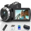 8K 64MP Video Camera 18X Digital Camcorder Video Camera for YouTube 3.0 inch Flip Screen Camcorder Vlogging Camera with 32GB SD Card, 2.4G Remote Control, Two Batteries view 1