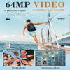 8K 64MP Video Camera 18X Digital Camcorder Video Camera for YouTube 3.0 inch Flip Screen Camcorder Vlogging Camera with 32GB SD Card, 2.4G Remote Control, Two Batteries view 3