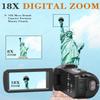 8K 64MP Video Camera 18X Digital Camcorder Video Camera for YouTube 3.0 inch Flip Screen Camcorder Vlogging Camera with 32GB SD Card, 2.4G Remote Control, Two Batteries view 4