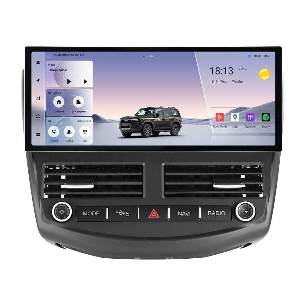12.3" 12+256GB 8Core Upgrade Radio for Ford Focus 2012-2018 Stereo, 2K Full Fit Touch Screen Head Unit with Car-Play & Android Auto/SWC/DSP/AM/FM