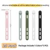 25 Pcs Silicone Cable Ties, Reusable Cord Organizers, Umbrellas Wraps & Cable Ties for Wires and Charging Cords Management  Home, Office, Kitchen, Travel Accessories view 3