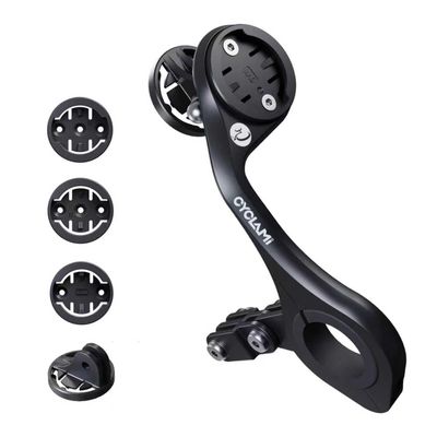 CYCLAMI Out Front Mount Compatible with Garmin Edge GPS Bike Computer, XOSS G/G+, iGPSPORT Bike Light & Gopro Cycling Handlebar 25.4mm 31.8mm (M6W)