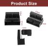 Fyntave 2 Pack USB 3.0 90 Degree Adapter Right Angle 19 Pin/20 Pin Female to MaleMotherboard Down19-pin Connector Extension Power Adapter L Turn Right Angle Socket (Down/Black-20Pin) view 2