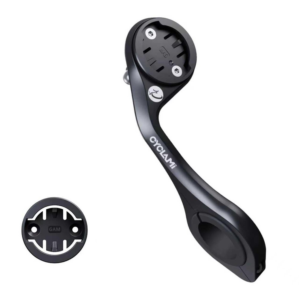 CYCLAMI Out Front Mount Compatible with Garmin Edge GPS Bike Computer, XOSS G/G+, iGPSPORT Bike Light & Gopro Cycling Handlebar 25.4mm 31.8mm (M5)
