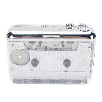 ciciglow Portable Cassette Player, Cassette to MP3 Converter USB C Connection Auto Rewind Stereo Sound with Headphones for PC Laptop Music Conversion
