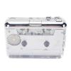 ciciglow Portable Cassette Player, Cassette to MP3 Converter USB C Connection Auto Rewind Stereo Sound with Headphones for PC Laptop Music Conversion view 1