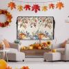 BiadingCC Fall Outdoor TV Cover 40 to 43 Inch Pumpkin Maple Leaf Waterproof and Weatherproof Outdoor TV Enclosure Eucalyptus Leaves Red Berry Outside Flat TV Screen Protector Television Covers view 4