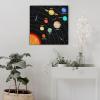 Solar System Backdrop Educational Planets Photo Background Space Themed Backdrop Decorative Paintings Suitable for Schools and Children's Rooms Frame 16x16inch(40x40cm) view 4