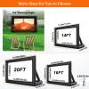 ByBoDi Inflatable Outdoor Projector Screen,Portable Folding Movie Screen,Front & Rear Projection,with Blower&Storage Bag, Quick Inflation,for Backyard Movie Night, Theme Parties, Celebrations 16FT view 3