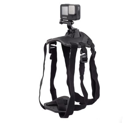 Action Camera Pet Dog Harness (Hero10/9/8/7 Compatible): Combined Chest Strap & Back Strap Style