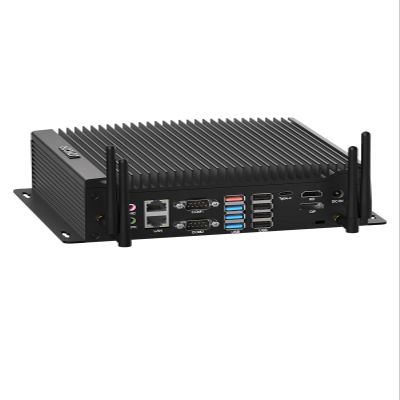 JOVCOR Fanless Mini PC, Industrial PC 64GB DDR4 1TB SSD, Core i7-10610U, 4K Triple Display HD+EDP+Type-C, Fanless Mini Computer for Industry Business