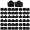 WJIAAA Ethernet Plug,Ethernet Port Cover,50 Pcs Silicone RJ45 Hub, Dust Plug Caps for RJ45 Female Port Devices TV Computer Other Devices Black view 1
