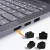 WJIAAA Ethernet Plug,Ethernet Port Cover,50 Pcs Silicone RJ45 Hub, Dust Plug Caps for RJ45 Female Port Devices TV Computer Other Devices Black view 2
