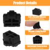 WJIAAA Ethernet Plug,Ethernet Port Cover,50 Pcs Silicone RJ45 Hub, Dust Plug Caps for RJ45 Female Port Devices TV Computer Other Devices Black view 3