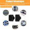 WJIAAA Ethernet Plug,Ethernet Port Cover,50 Pcs Silicone RJ45 Hub, Dust Plug Caps for RJ45 Female Port Devices TV Computer Other Devices Black view 4