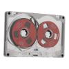VELATEMOR Reel Cassette Celete, 55 Minutes Normal in Metal Frame for Recording Music White (Red Plate Silver Frame) view 3